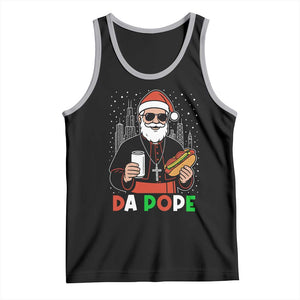 Pope Leo XIV Christmas Tank Top Cardinal Robert Prevost Santa Chicago TS11 Black Athletic Heather Print Your Wear