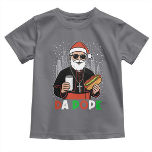 Pope Leo XIV Christmas Toddler T Shirt Cardinal Robert Prevost Santa Chicago TS11 Charcoal Print Your Wear