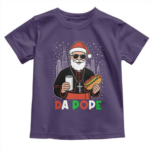 Pope Leo XIV Christmas Toddler T Shirt Cardinal Robert Prevost Santa Chicago TS11 Purple Print Your Wear