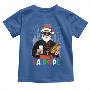Pope Leo XIV Christmas Toddler T Shirt Cardinal Robert Prevost Santa Chicago TS11 Royal Blue Print Your Wear