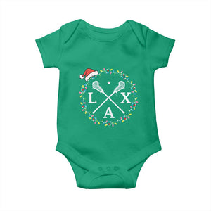 Funny Christmas Lacrosse Lax Stick Santa Hat Baby Onesie TS11 Irish Green Print Your Wear