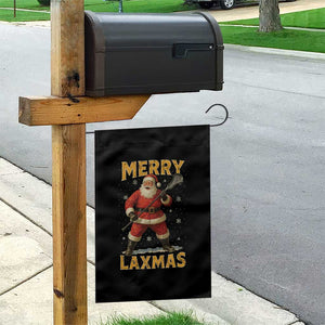 Funny Christmas Lacrosse Garden Flag Merry Laxmas Santa Lax Player TS11 Print Your Wear