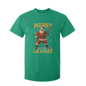 Funny Christmas Lacrosse T Shirt For Kid Merry Laxmas Santa Lax Player TS11 Irish Green Print Your Wear