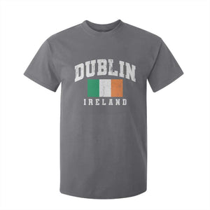Dublin Ireland Flag Irish Retro Throwback Sports Design T Shirt For Kid TS11 Charcoal Print Your Wear
