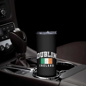 Dublin Ireland Flag Irish Retro Throwback Sports Design Skinny Tumbler TS11 Print Your Wear