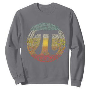 Pi Day Sweatshirt 3,14 Pi Number Retro Symbol Math Science TS11 Charcoal Print Your Wear
