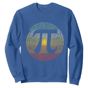 Pi Day Sweatshirt 3,14 Pi Number Retro Symbol Math Science TS11 Royal Blue Print Your Wear