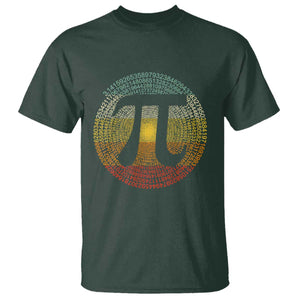 Pi Day T Shirt 3,14 Pi Number Retro Symbol Math Science TS11 Dark Forest Green Print Your Wear