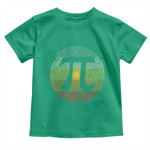 Pi Day Toddler T Shirt 3,14 Pi Number Retro Symbol Math Science TS11 Irish Green Print Your Wear