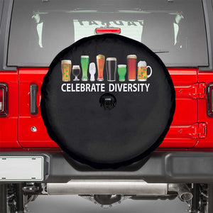 Celebrate Diversity St Patricks Day Beer Drinking Spare Tire Cover TS11 Black Print Your Wear