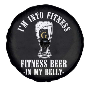 Funny Irish Stout Drinking Spare Tire Cover I Am Into Fitness Fitting Beer In My Belly TS11 Print Your Wear