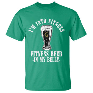 Funny Irish Stout Drinking T Shirt I Am Into Fitness Fitting Beer In My Belly TS11 Irish Green Print Your Wear