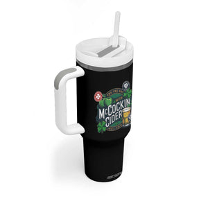 End The Day With McCockin Cider Tumbler With Handle Ireland Beer Lover St Patricks Day Humor TS11 Print Your Wear