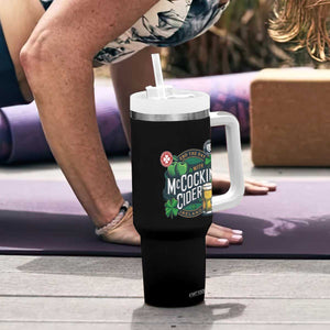 End The Day With McCockin Cider Tumbler With Handle Ireland Beer Lover St Patricks Day Humor TS11 Print Your Wear