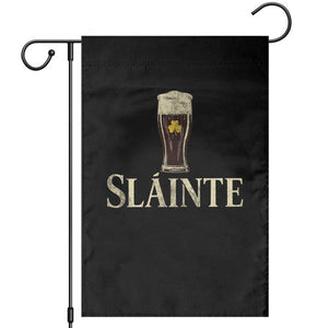 Funny Slainte Stout Beer Irish Drinking St Patricks Day Garden Flag TS11 Black Print Your Wear