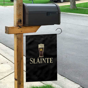 Funny Slainte Stout Beer Irish Drinking St Patricks Day Garden Flag TS11 Print Your Wear
