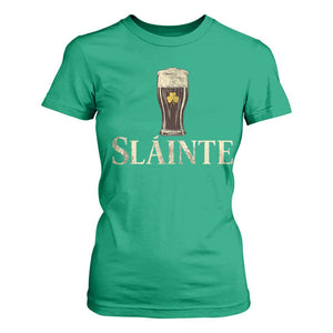 Funny Slainte Stout Beer Irish Drinking St Patricks Day T Shirt For Women TS11 Irish Green Print Your Wear