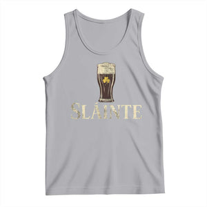 Funny Slainte Stout Beer Irish Drinking St Patricks Day Tank Top TS11 Athletic Heather Print Your Wear