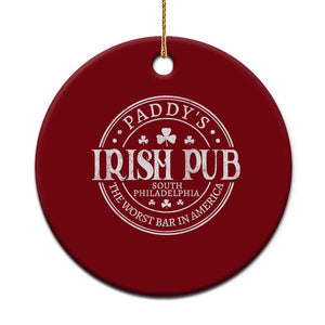 Funny Paddys Irish Pub Ceramic Ornament The Worst Bar In America St Patricks Day Beer Drinking TS11 1pc Red Print Your Wear