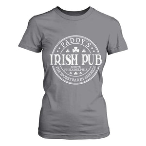 Funny Paddys Irish Pub T Shirt For Women The Worst Bar In America St Patricks Day Beer Drinking TS11 Charcoal Print Your Wear