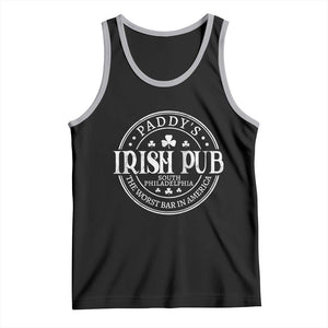 Funny Paddys Irish Pub Tank Top The Worst Bar In America St Patricks Day Beer Drinking TS11 Black Athletic Heather Print Your Wear