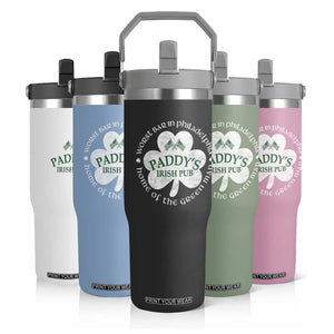 Funny Paddys Irish Pub Flip Straw Tumbler Worst Bar In Philadelphia St Patricks Day Beer Drinking TS11 Print Your Wear