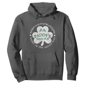 Funny Paddys Irish Pub Hoodie Worst Bar In Philadelphia St Patricks Day Beer Drinking TS11 Dark Heather Print Your Wear