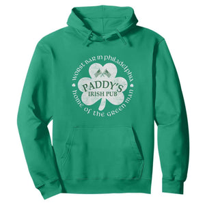Funny Paddys Irish Pub Hoodie Worst Bar In Philadelphia St Patricks Day Beer Drinking TS11 Irish Green Print Your Wear
