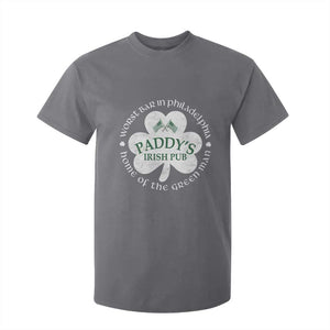 Funny Paddys Irish Pub T Shirt For Kid Worst Bar In Philadelphia St Patricks Day Beer Drinking TS11 Charcoal Print Your Wear