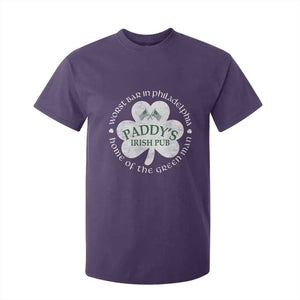 Funny Paddys Irish Pub T Shirt For Kid Worst Bar In Philadelphia St Patricks Day Beer Drinking TS11 Purple Print Your Wear