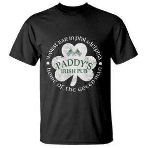 Funny Paddys Irish Pub T Shirt - Worst Bar In Philadelphia - St Patricks Day Beer Drinking TS11 Black Print Your Wear