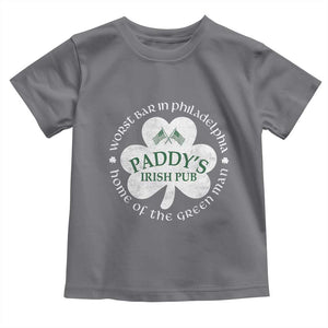 Funny Paddys Irish Pub Toddler T Shirt Worst Bar In Philadelphia St Patricks Day Beer Drinking TS11 Charcoal Print Your Wear