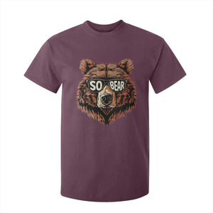 Sobriety Anniversary Sober Bear AA NA Recovery T Shirt For Kid TS11 Maroon Print Your Wear