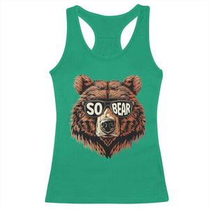 Sobriety Anniversary Sober Bear AA NA Recovery Racerback Tank Top TS11 Irish Green Print Your Wear