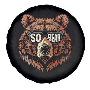 Sobriety Anniversary Sober Bear AA NA Recovery Spare Tire Cover TS11 Print Your Wear