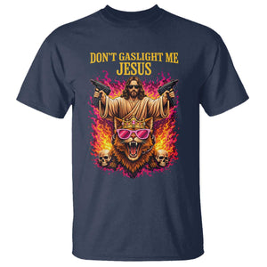 Dont Gaslight Me Jesus T Shirt - Princess Cat Donut Meme Faith Humor Tee TS11 Navy Print Your Wear