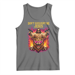 Dont Gaslight Me Jesus Tank Top Princess Cat Princess Meme Faith Humor TS11 Black Heather Print Your Wear