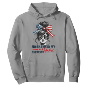 No Shame In My Recovery Game Hoodie Sobriety AA NA Anniversary TS11 Sport Gray Print Your Wear