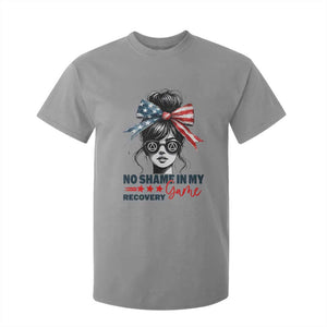 No Shame In My Recovery Game T Shirt For Kid Sobriety AA NA Anniversary TS11 Sport Gray Print Your Wear