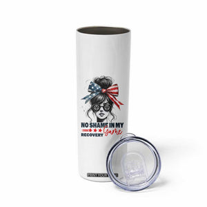No Shame In My Recovery Game Skinny Tumbler Sobriety AA NA Anniversary TS11 Print Your Wear