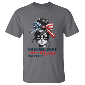 No Shame In My Recovery Game T Shirt Sobriety AA NA Anniversary TS11 Charcoal Print Your Wear