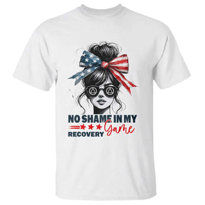 No Shame In My Recovery Game T Shirt Sobriety AA NA Anniversary TS11 White Print Your Wear
