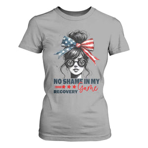 No Shame In My Recovery Game T Shirt For Women Sobriety AA NA Anniversary TS11 Sport Gray Print Your Wear