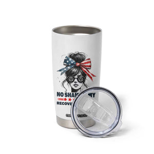 No Shame In My Recovery Game Tumbler Cup Sobriety AA NA Anniversary TS11 Print Your Wear