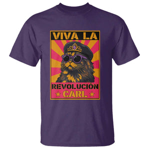 Viva La Revolucion Carl T Shirt - Funny Cat Princess Meme TS11 Purple Print Your Wear