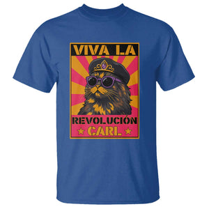 Viva La Revolucion Carl T Shirt - Funny Cat Princess Meme TS11 Royal Blue Print Your Wear
