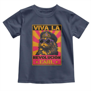 Viva La Revolucion Carl Toddler T Shirt Funny Cat Princess Meme TS11 Navy Print Your Wear