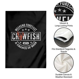 Weekend Forecast Crawfish With A Chance Of Beer Garden Flag TS11 Print Your Wear
