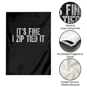 Mechanics Car Guy Garden Flag Funny It Is Fine I Zip Tied It TS11 Print Your Wear