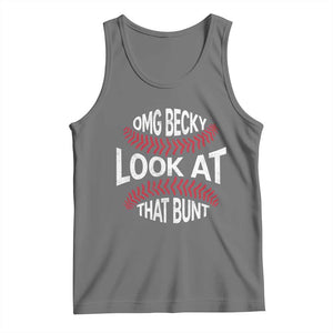 OMG Becky Look At That Bunt Funny Baseball Tank Top TS11 Black Heather Print Your Wear